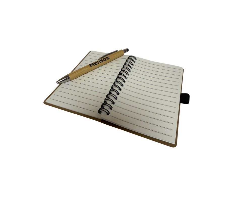 Mensa Note Book with Bamboo Stylus Pen